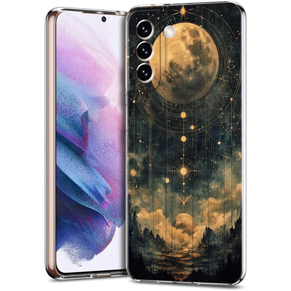 Transparent Phone Case Cover for Samsung Galaxy S25 S24 S23 S22 S20 S21 FE Ultra S10 S10E Plus Fashion Starry Sky Stars Pattern