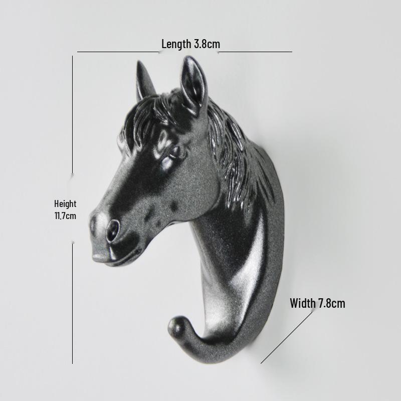 Deer Head Cartoon Wall Hook - New Creative Punch-Free Design for Home Decoration