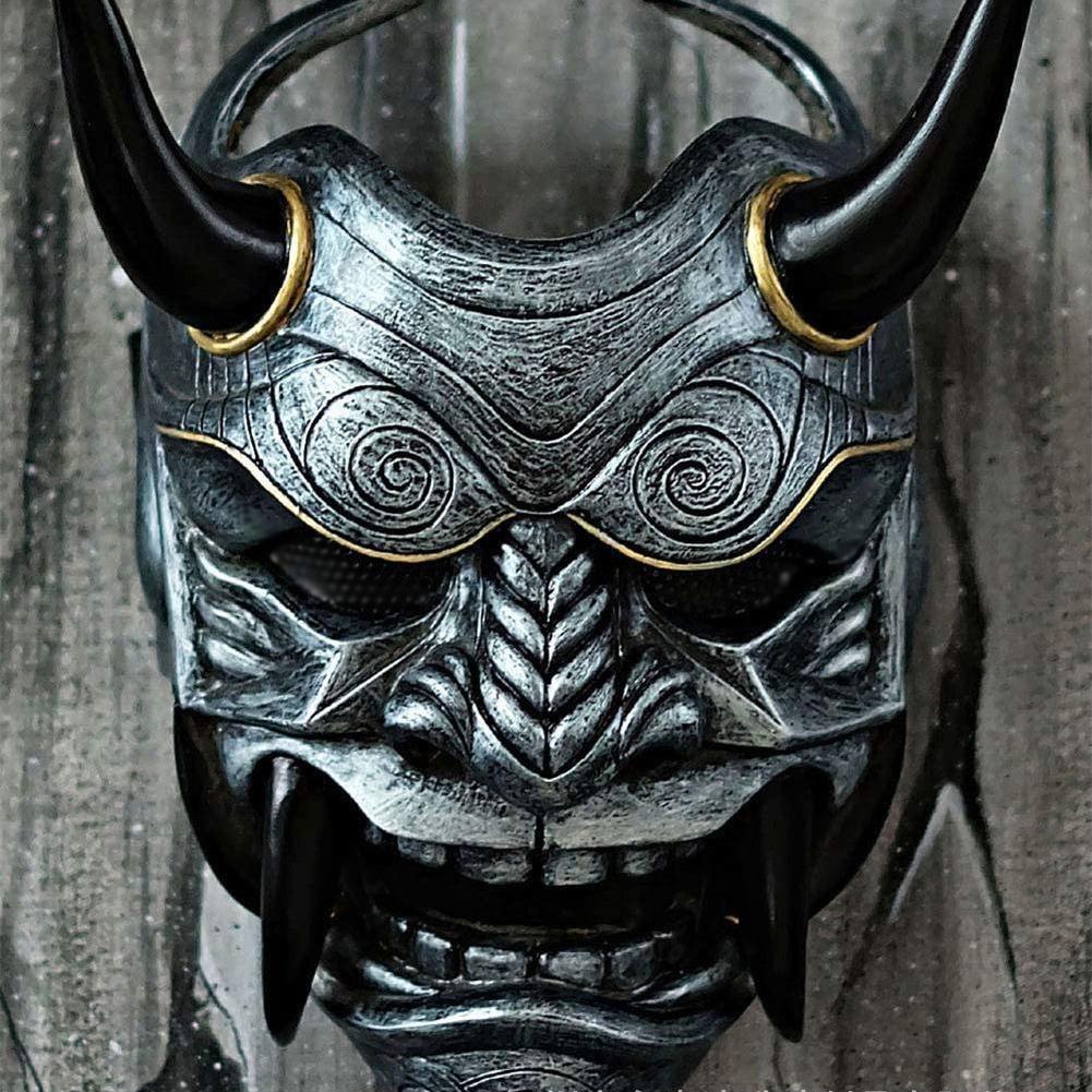 Red Hannya Mask  cosplay Noh-style Japanese masks for Halloween parties