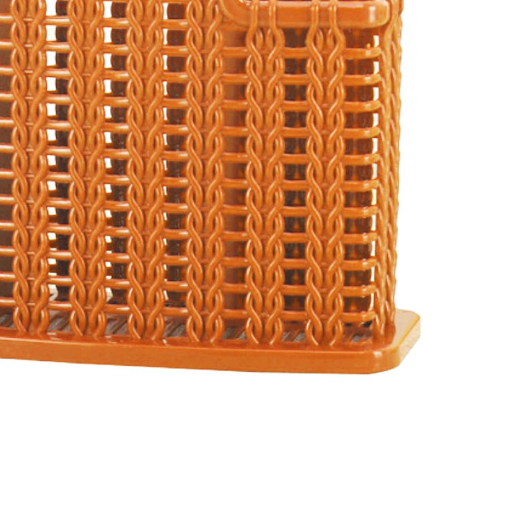 Rattan Weaving Drain Chopsticks Cage Three Compartments Multifunctional Cutlery Hollow Drainer