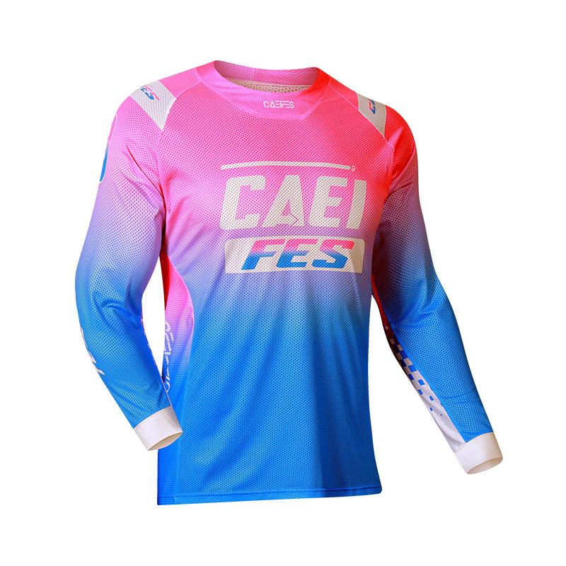 Spot Off-road Motorcycle Clothing, Cycling Clothing, Downhill Clothing, Casual Crew Neck T-shirt, Breathable and Quick-drying Running Clothing, 
