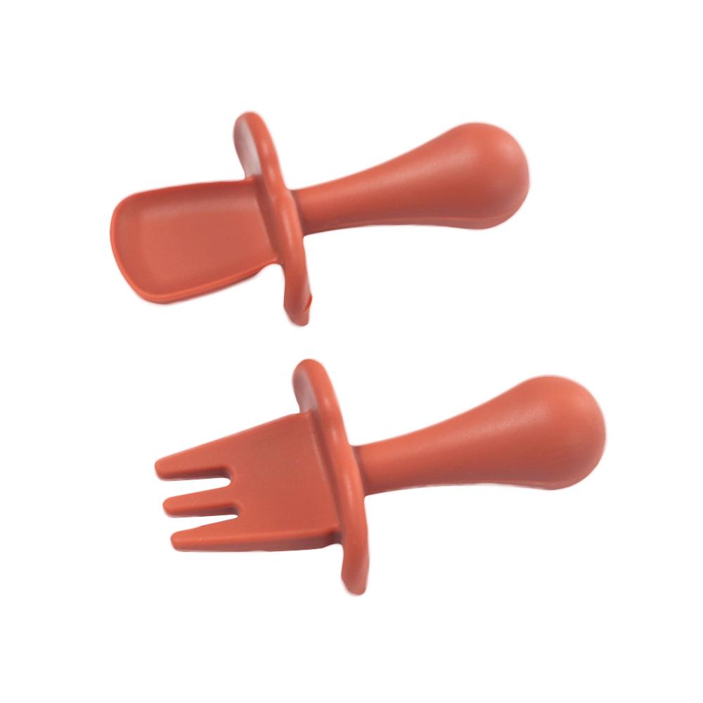 Silicone Baby Feeding Spoon Set - Soft-Head Training Spoons for Infants