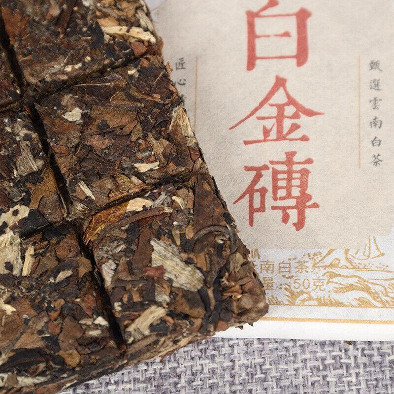 50g*5 Yunnan Eski Beyaz Çay 2018 Hurma Kokulu Bahar ÇayıOrganik Büyük Yaprak Çay