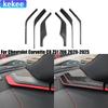For Chevrolet Corvette C8 Z51 Z06 -2025 Carbon Fiber A-pillar Audio Horn Decoration Car Accessories Interior Cover Stickers