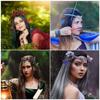 Fee Elfenohren Braune Haut Requisiten für Frauen Weihnachten Renaissance Cosplay Maskerade Party Fantasy Verkleidung Kostümzubehör