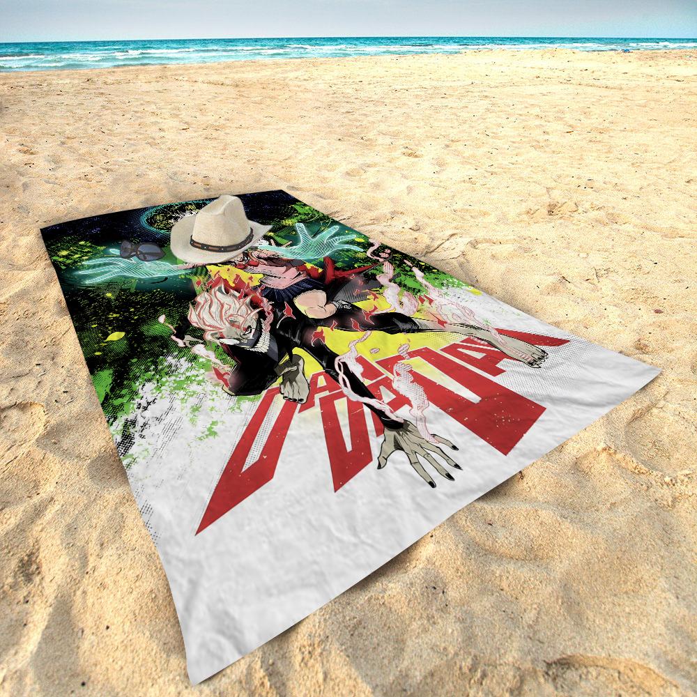 Classic Anime D-Dandadan Beach Towels Shower Towel Sauna Travel Spa Microfiber Quick Dry Gym Accessories Cute Room Decor