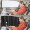 4Pcs Magnetic Drapes For Car Windows Sun Shades Adjustable Drapes For Car Window Block Sunlight Automotive Drapes For Sleeping
