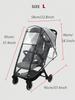 Baby Stroller Accessories Waterproof and Rainproof Cover Transparent Windproof and Dustproof Opened for Baby Stroller Raincoats