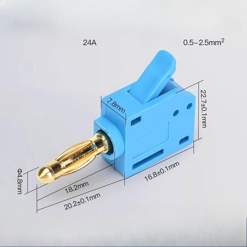 

Быстроразъемные клеммы типа «банан» без пайки для аудиоразъема, музыкального динамика, быстрого подключения, позолоченные медные аксессуары, оптом 1PC