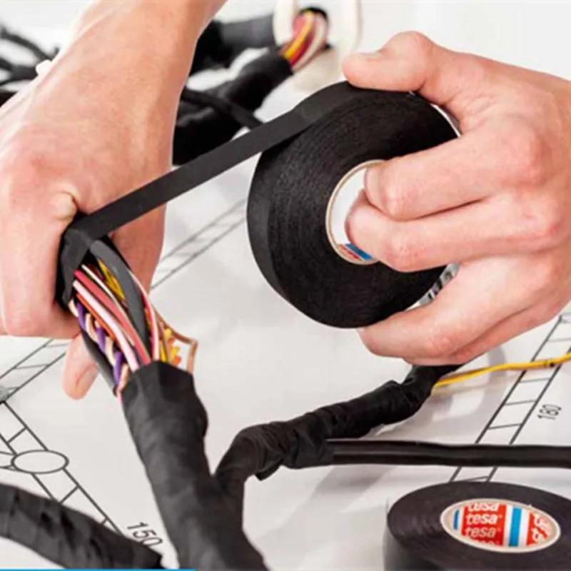 Heat-resistant Flame Retardant Adhesive Cloth Tape For Car Home Cable Harness Wiring Loom Protection Insulation Tape Sticker