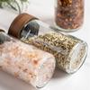 4PCS Moisture-proof Glass Seasoning Jars Transparent Salt Seasoning Organizer  Seasoning Container