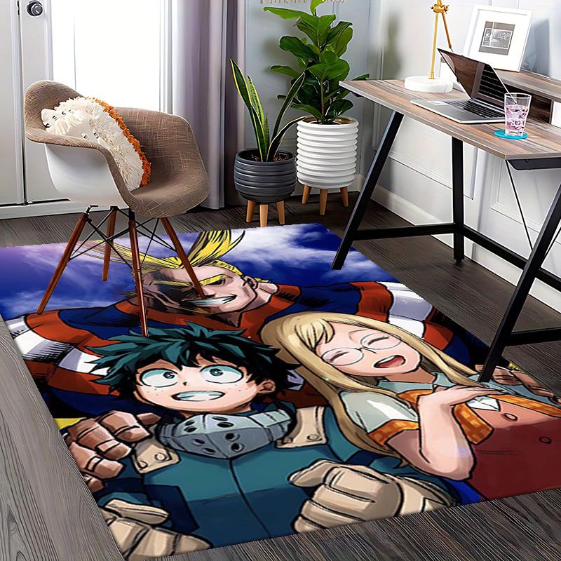 1pc My Hero Academia All Might Chair Mat, Office Desk Pad, Non-Slip Carpet for Home Decor, Suitable for Office, Living Room, Bedroom, Game Room - Perf