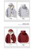 2025 Men's Autumn/Winter Thickened Hooded Cotton Jacket with Plush Lining - Warm Outerwear