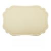 Manteles Individuales de PVC Resistentes al Calor con Bordes Decorativos Festoneados Estilo Nórdico para Decoración Festiva, Fiestas, Comidas Diarias