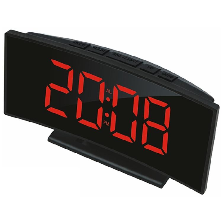 

Innovative Alarm Clock With Large LED Screen Automatic Brightness Control Digital Clock For Office and Home Use красный