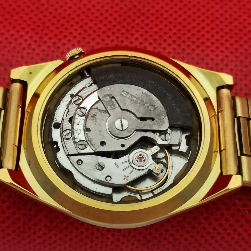 ODNOWIONY VINTAGE SEIKO 5 AUTOMATIC 6309A JAPONIA MĘSKI ZŁOTY ZEGarek a298792-2