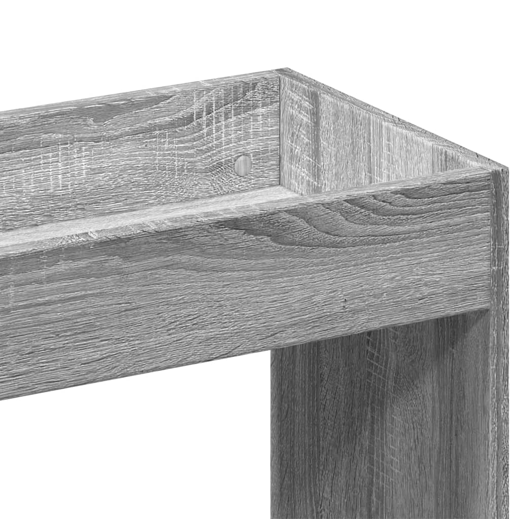 Highboard 63x33x180 Cm Grey Sonoma Wood Based Material