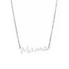 Mother's Day Mama Letter Pendant Necklace For Women Mom Nameplate Clavicle Chain Choker Stainless Steel Jewelry Minimal Gift