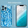 Blue Crystal Fin Pattern Man Madam Protect PhoneCase Glass PhoneCase for iPhone 17 16 15 14 13 12 11pm Pro Plus Dropresistant