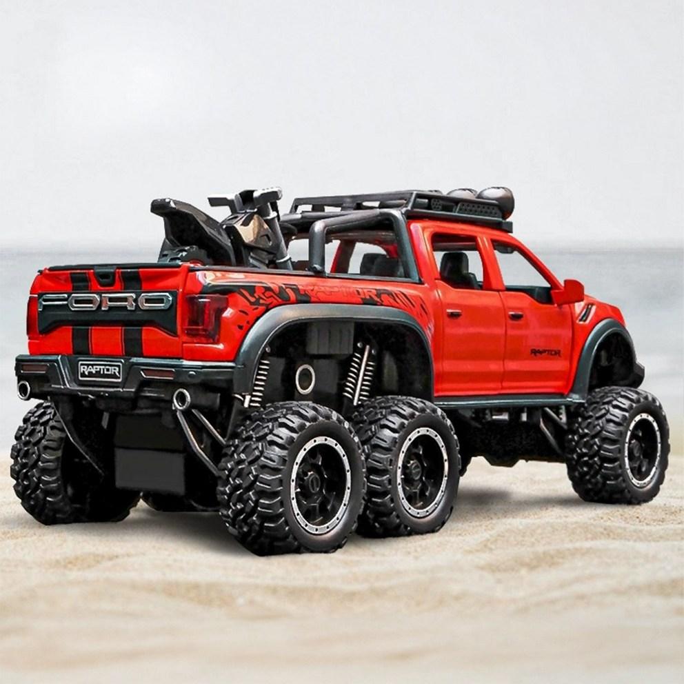 Mein Auto Premium 1:Maßstab 1:24 Die-Cast-Legierung Ford Raptor F-150 Modellauto Figur - Rot