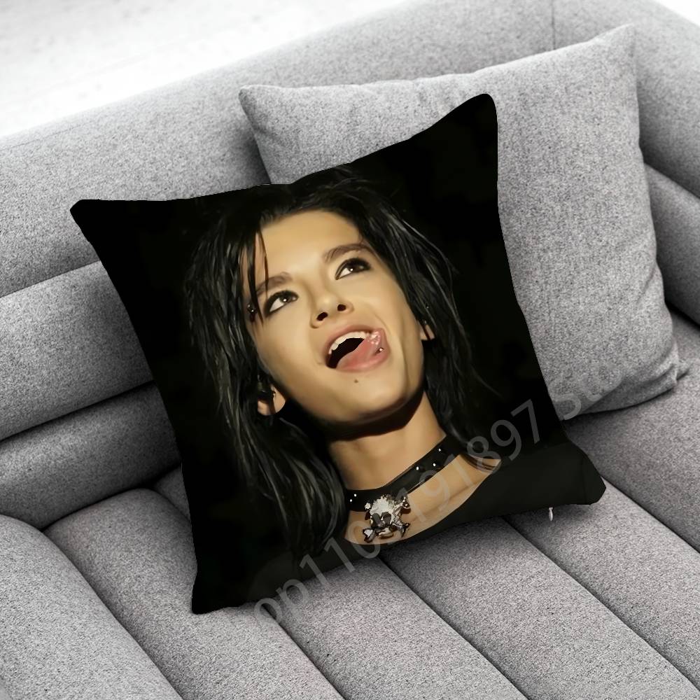 T-Tokio Hotel Tom Bill K-Kaulitz Throw Pillow Case For 55X55Cm 40X40Cm 45X45Cm 50X50Cm 30X30Cm Square Office Pillowship Cover