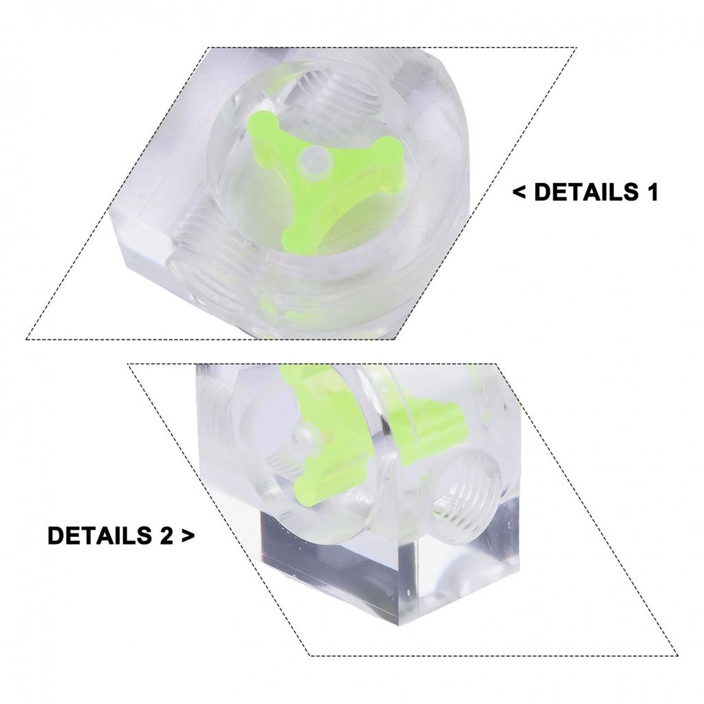 Acrylic Flowing Meter G1/4 Thread Water Cooling Indicator