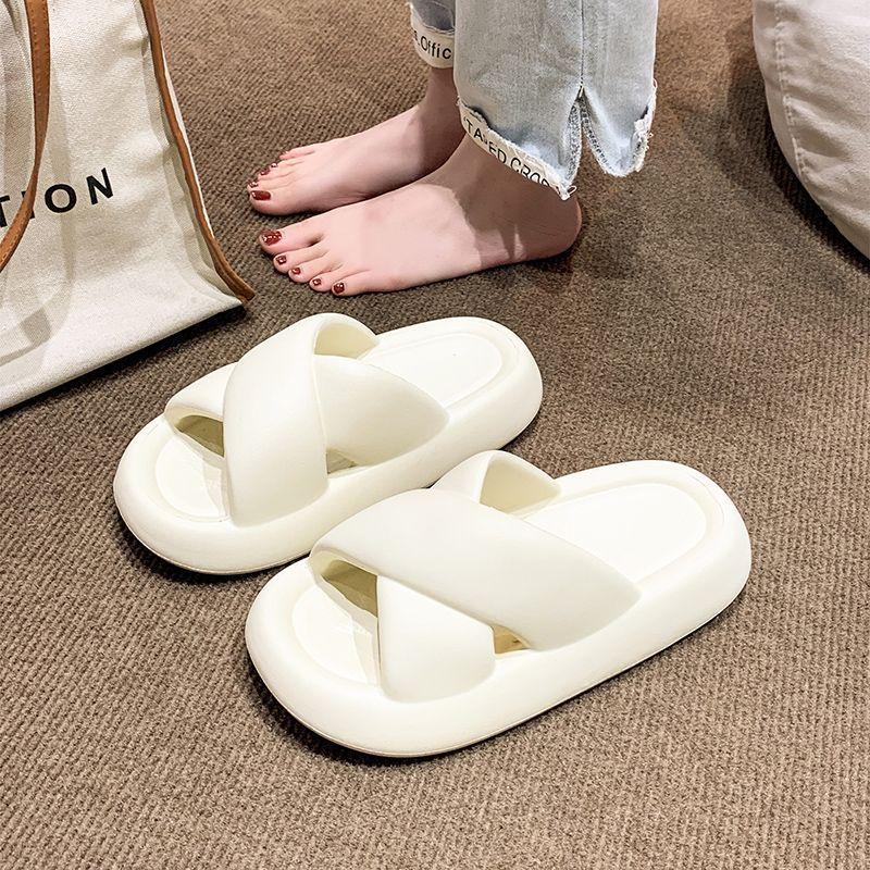 

Summer New Home Shoes Anti Slip Soft Sole Girls Bath Slipper Cartoon Cute Flower Bow Princess Slippers Children Beach Shoes 40-41