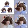 Teens Girl Cosplay Lace Hairband Gothic Rabbit Ear Headband Subculture Headpiece