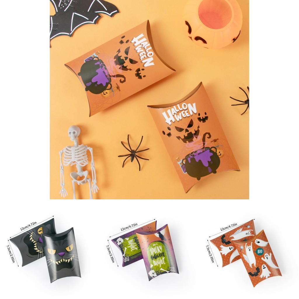 Halloween Cartoon Candy Pillow Box With Creative Packaging For Party Decor