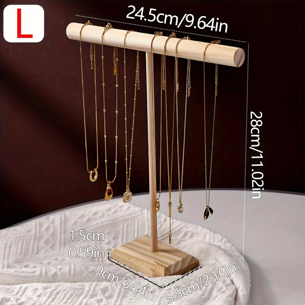 Multipurpose Jewelry Display Stand, Wooden Accessory Organizer for Watches, Ideal for Hair Ties, Headbands, Keychains