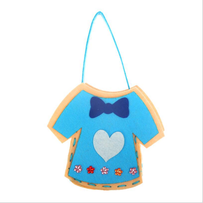 Kids DIY Cartoon Bag Sewing Kit: Eco-friendly 3D Craft Toy