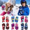 Warm Snow Gloves Waterproof Kids Winter Mittens Cute Children Ski Gloves  Mountaineering
