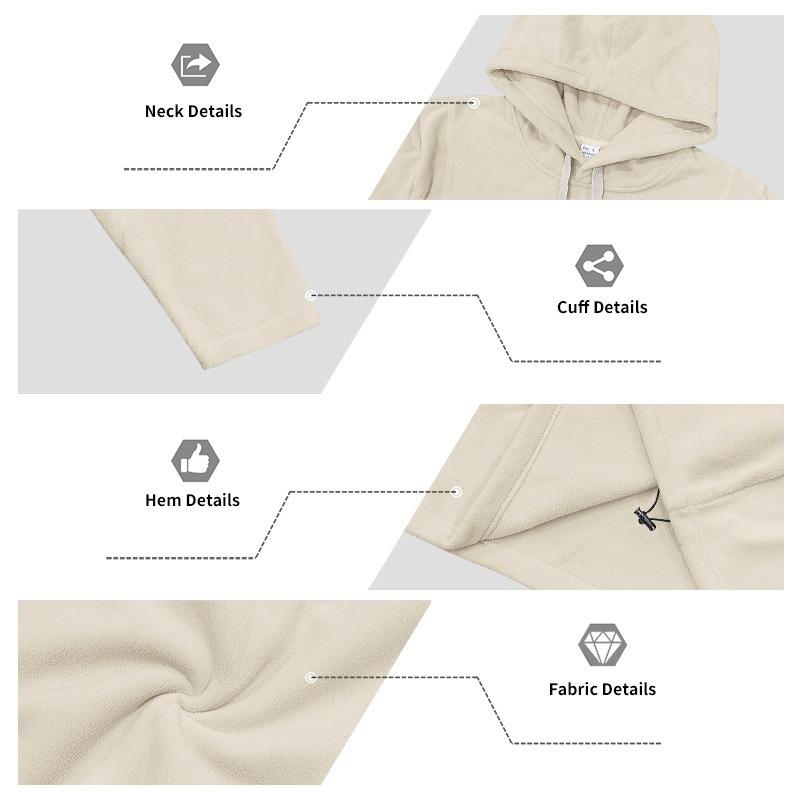 Men S Fleece Hooded Long Sleeve Sweatshirt For Autumn Outdoor Sports