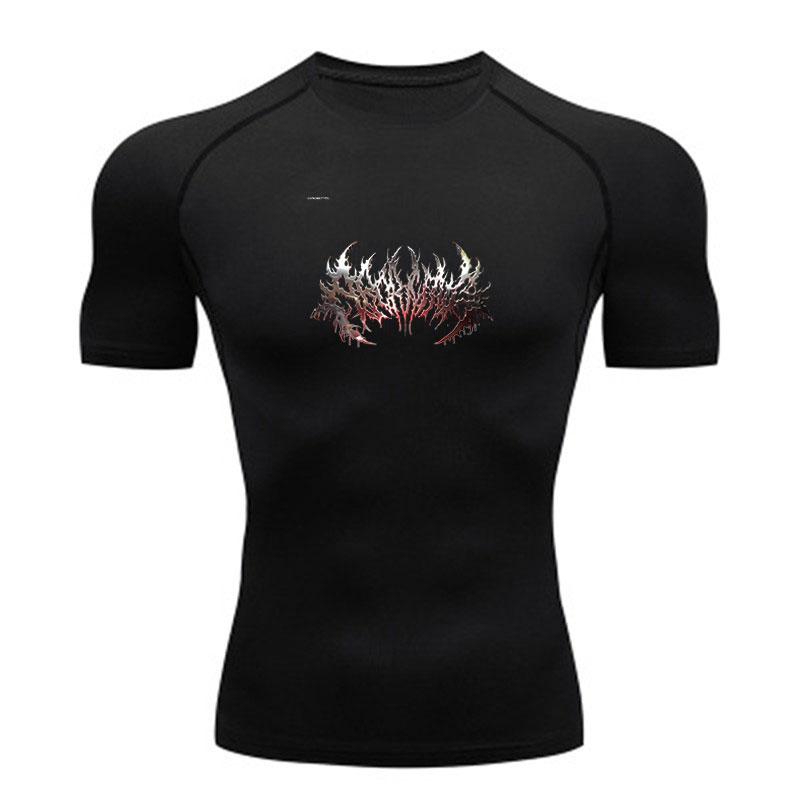 Men's Quick Dry Compression Workout T-shirt, Brutal Death Me