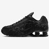 Nike Shox R4 Women's Retro Techno Sneakers Laser-Cut Black/Dark Smoke Gray 22.0cm