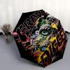 Monster Truck Themed Travel Umbrella 8 Ribs Automatic Opening and Closing, Portable Folding Design, Compact and Stylish Umbrella Suitable fo