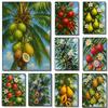 Fruit Orchard Posters Olive Branch Peach Tree Ripe Kiwi Fruit Modern Prints Canvas Painting Wall Picture Home Living Room Decor