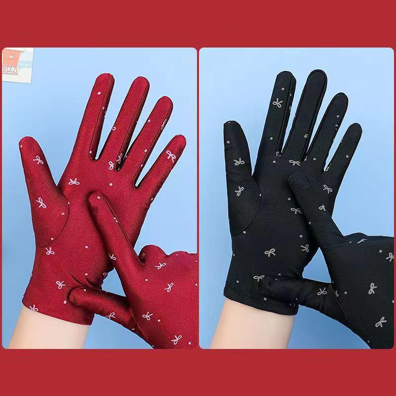 Damen Fahrhandschuhe Sonnenschutzhandschuhe Damen Sommer Atmungsaktive Elastische Sonnenschutzhandschuhe für Dame Mädchen