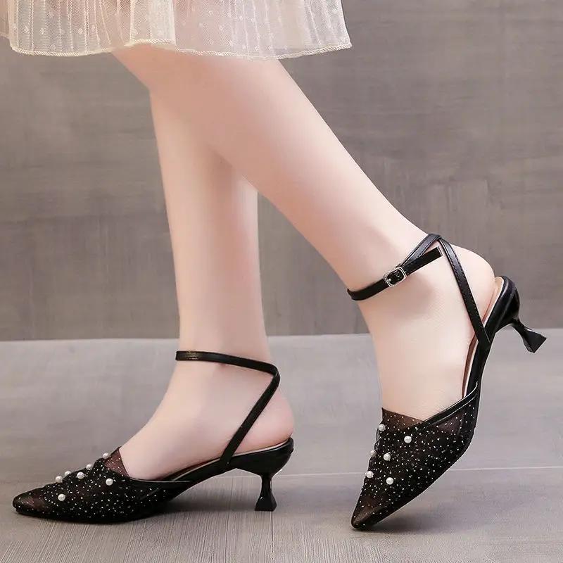 Fashion Outdoor Closed Sandals for Women 2025 Luxury Daily On Offer Casual Low Price Trending Woman Shoes Sales Summer Asian Size Shoe