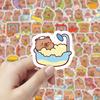 100Pcs Cartoon Cute Capybara Stickers Pvc Aesthetic Kapibala Graffiti Decals Scrapbooking Diy Phone Laptop Notebook Stationery