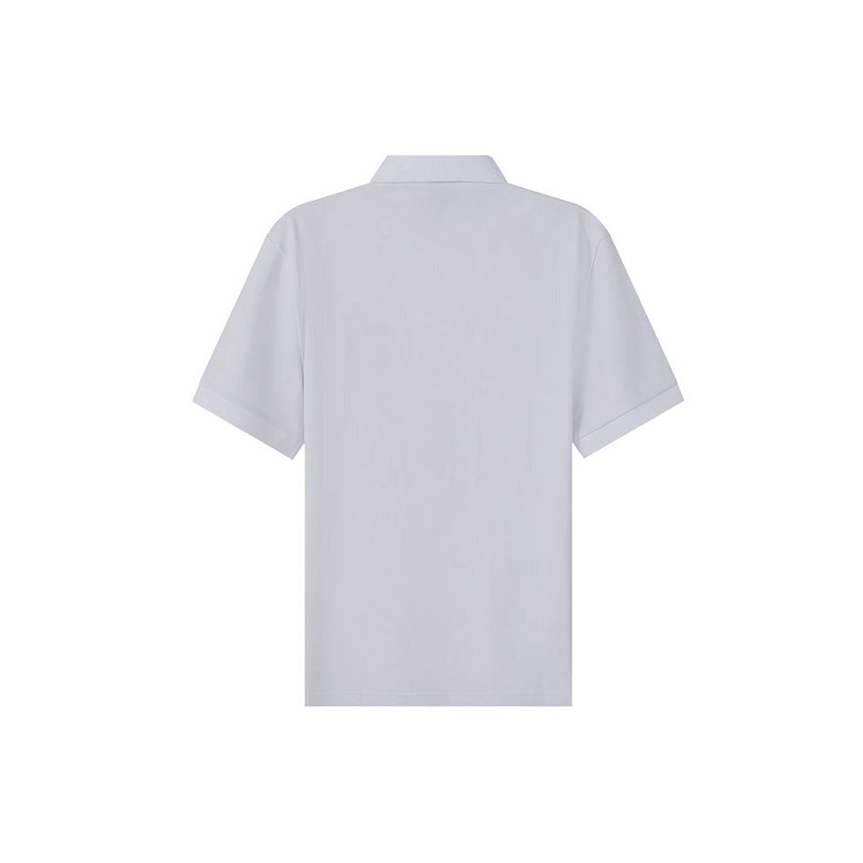 Armani Exchange Solid Color Logo Letter Short Sleeve Polo Shirt Men Tops White 8NZF91-ZJ81Z-1100
