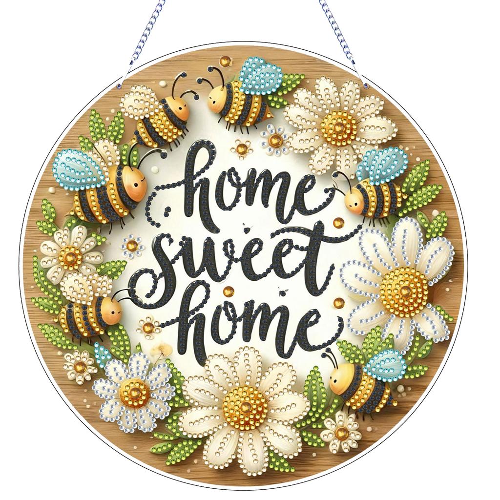 Landscape 2D Flat DIY Crystal Painting Crafts Kit Acrylic Diamond Painting Charms Kits for Living Room Home Office Decoration