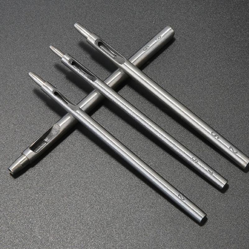 Leather Hole Punch Cutter Tool, Stainless Steel Leather Punch Tool Round Hollow Punch Cutter for Watch Band Canvas Belt