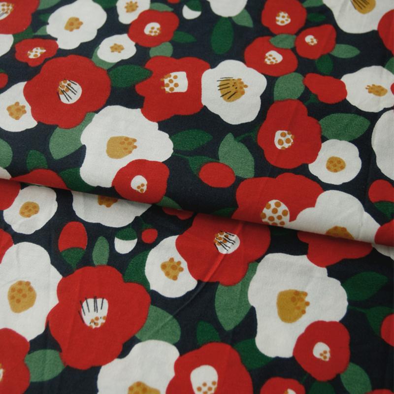 160X100Cm Summer Fruit Twill Cotton Sewing Fabric Strawberry Cherry Flowers Dress Children's Clothing Bag Handmade Diy Cloth