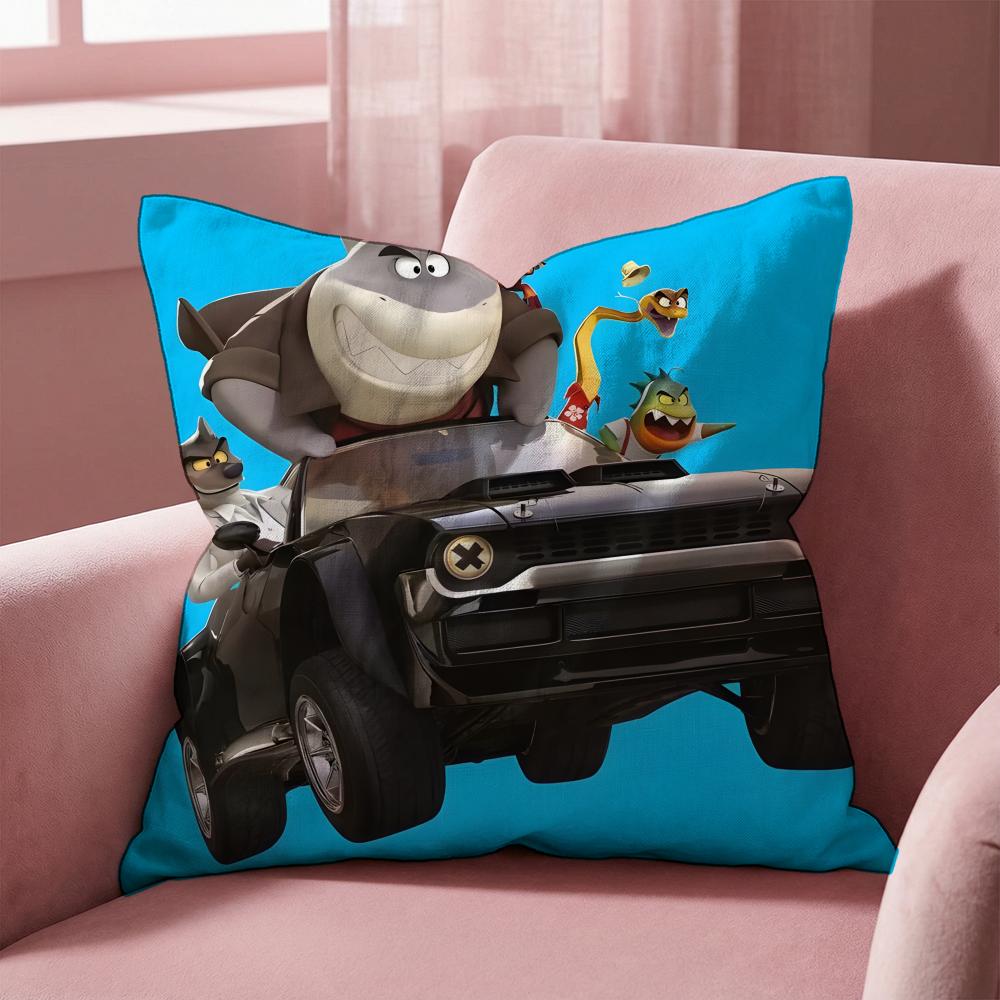 The Bad Guys Cushion Cover Multi-Scene Pillow Cover for Home & Car - Reversible, Soft & Durable for Daily Use