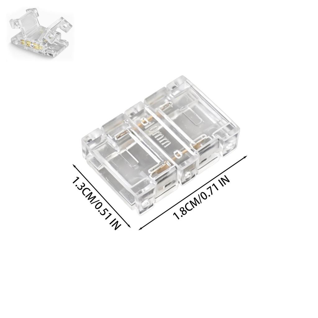 1/50pcs LED Strip Connector 8/10mm 2P SMD/COB LED Strips Terminals To Wire Connection Solderless Extension for Strip Lights