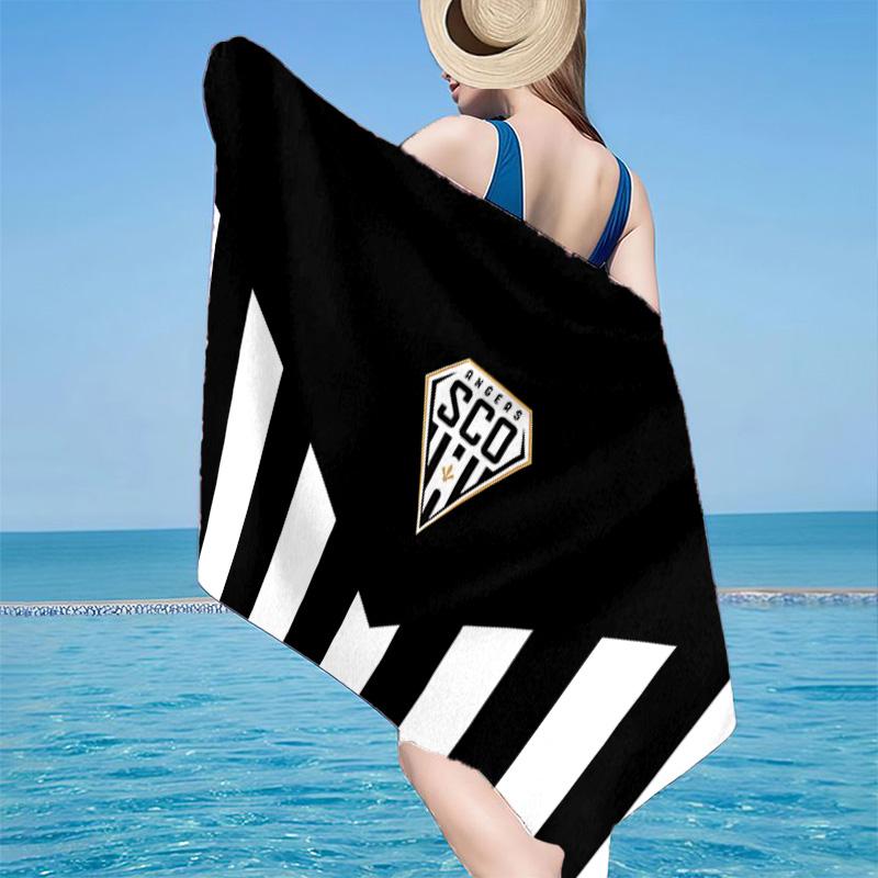 1PC Angers Sco Team Crest Beach Towel - Soft, Absorbent Microfiber, Lightweight, Ideal for The Beach, Parties, Travel, Camping fan gifts