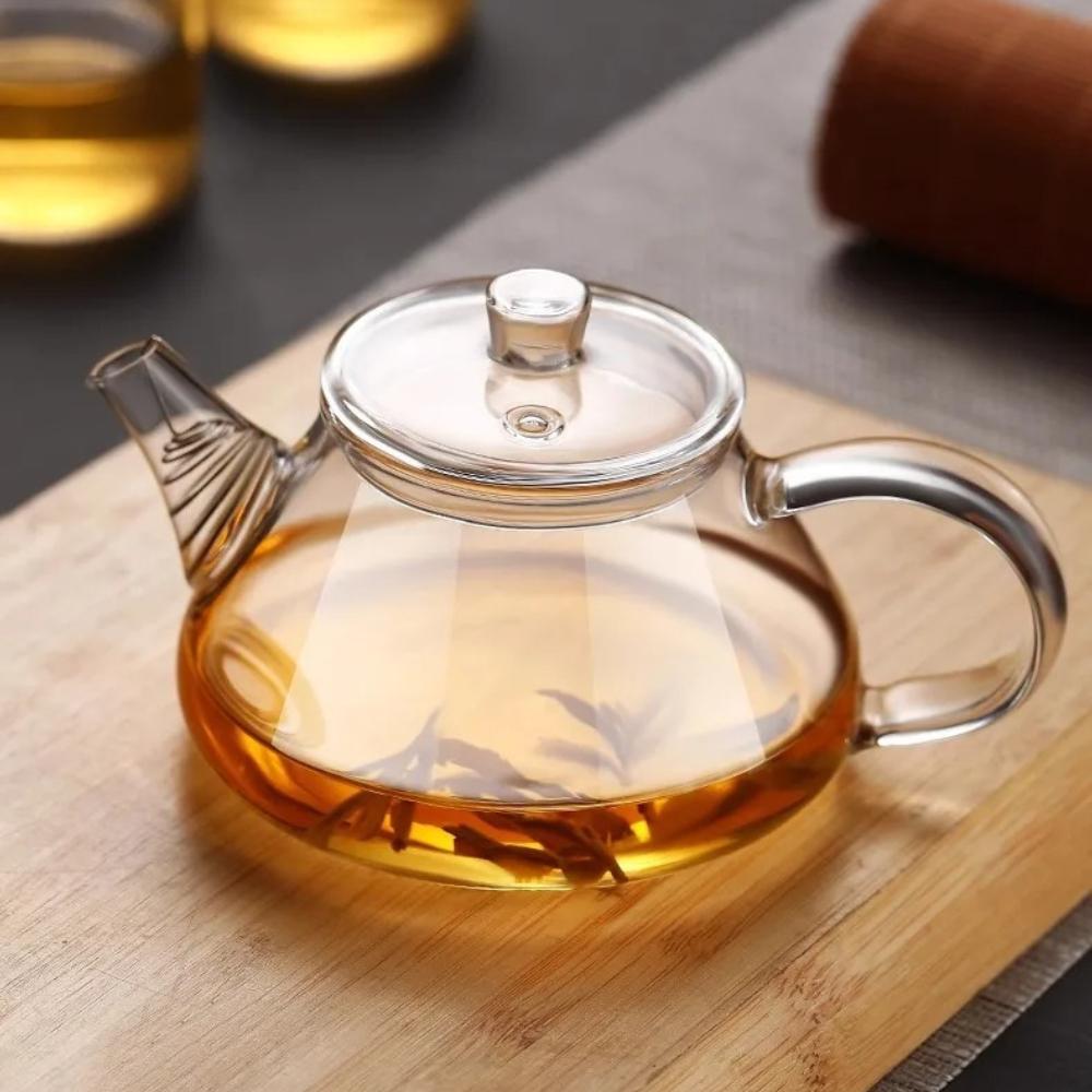 Heat Resistant Glass Mini Teapot Transparent Tea Maker Glass Teaware Accessories New Small Teapot with Filter Household Tea Pot