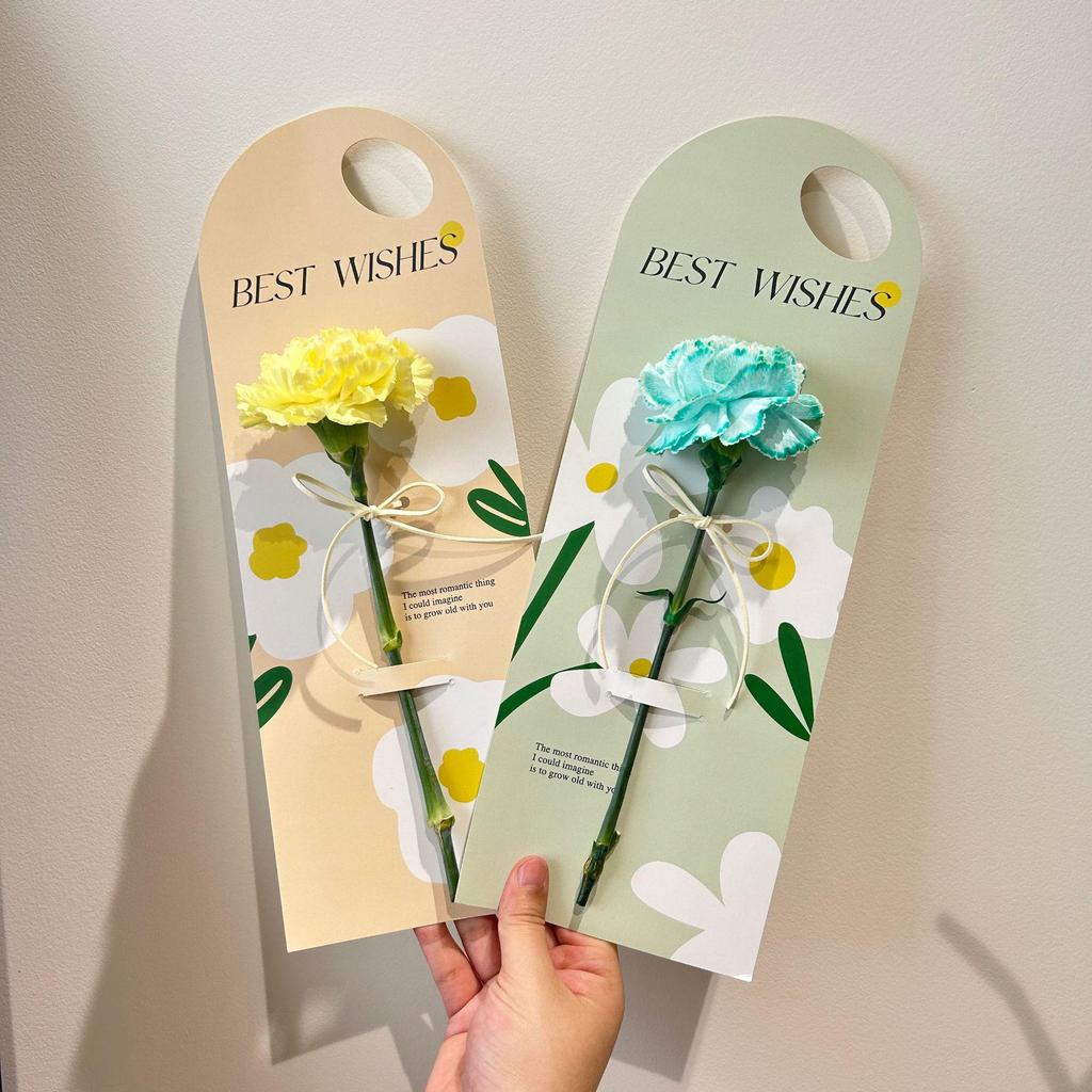 Valentine’s Single Flower Gift Box with Handle - Includes Card & Bouquet Packaging