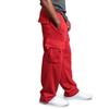 Pantaloni sportivi da uomo Pantaloni da jogging dal taglio dritto per sport e streetwear Pantaloni lunghi larghi con coulisse oversize Pantaloni multitasche da uomo